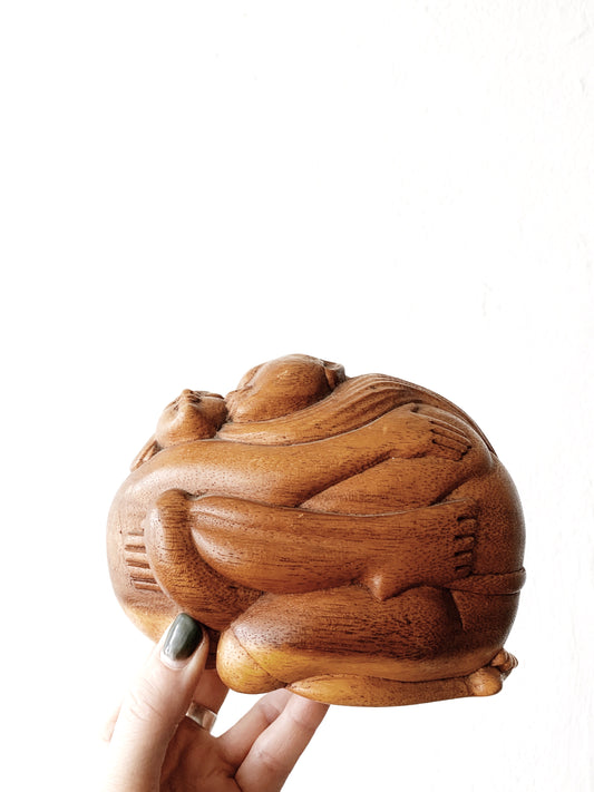 Vintage Carved Wood Lovers