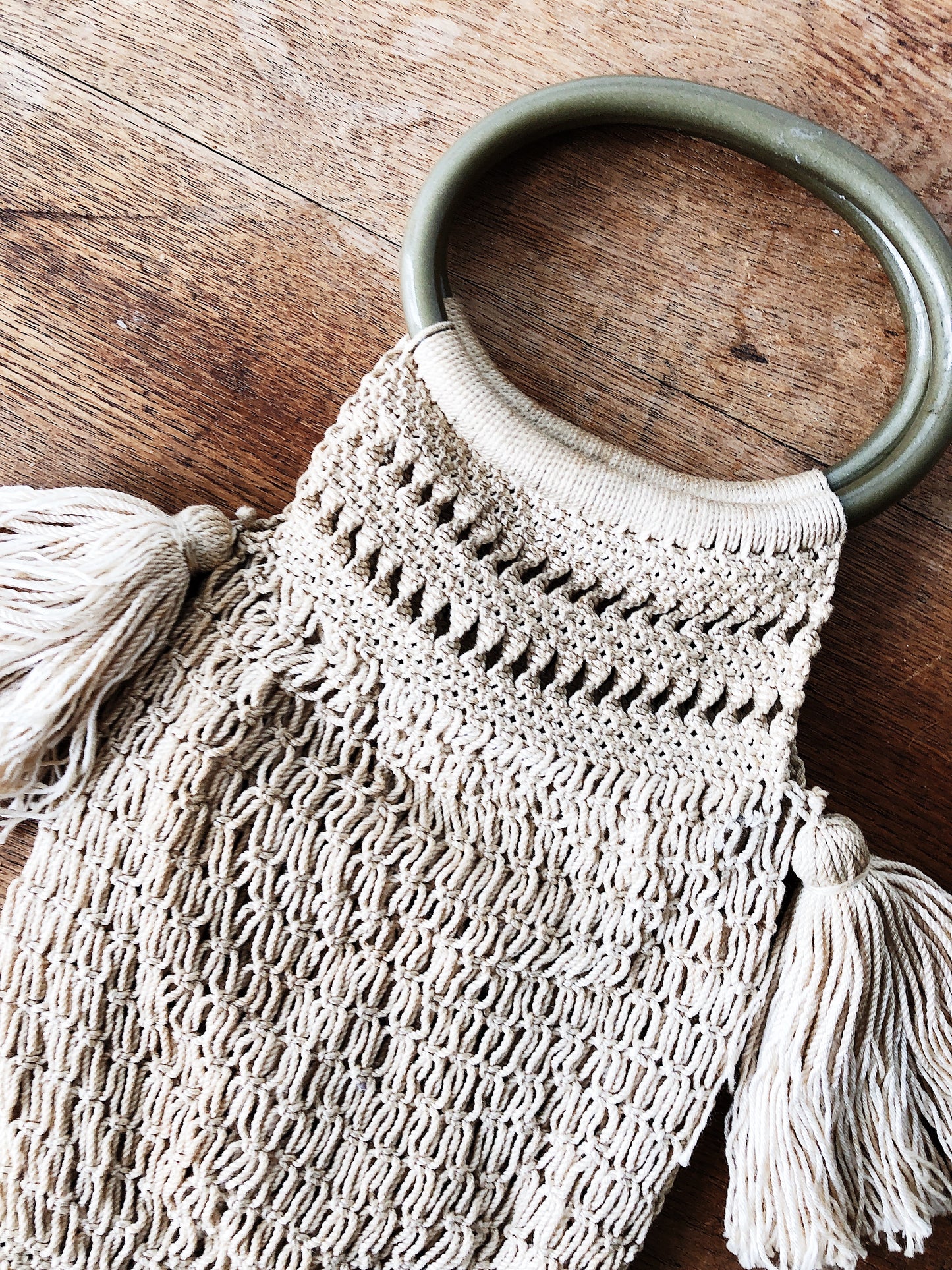 Vintage Macrame Handbag