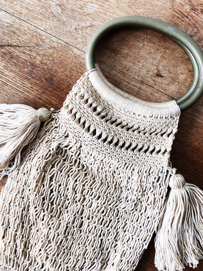 Vintage Macrame Handbag