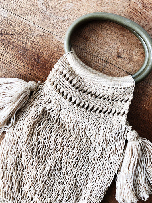 Vintage Macrame Handbag
