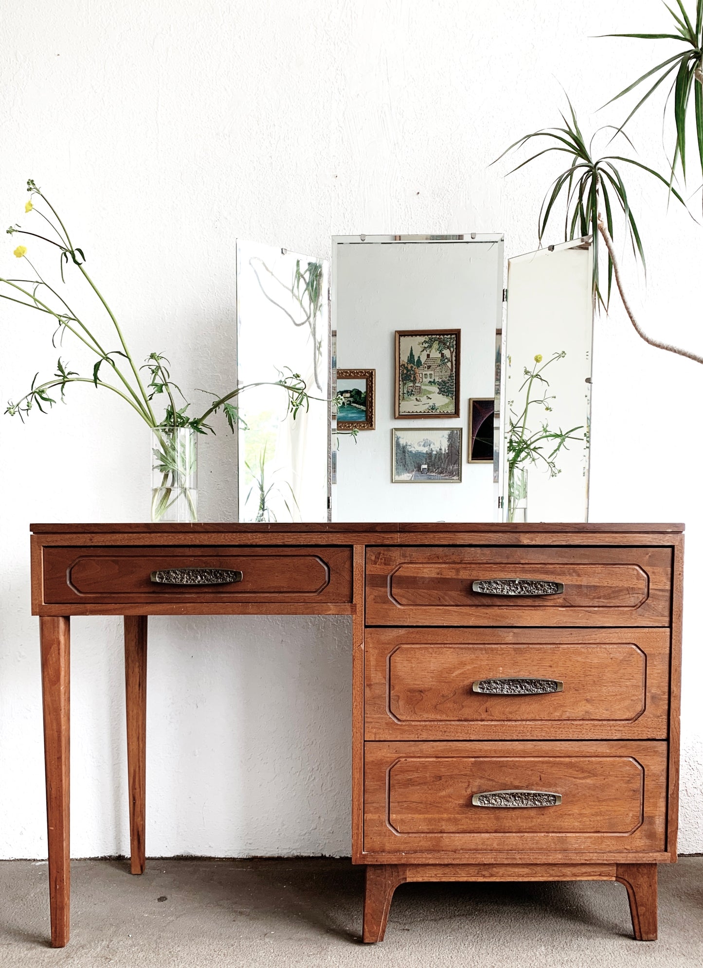 Mid Century Wood Desk