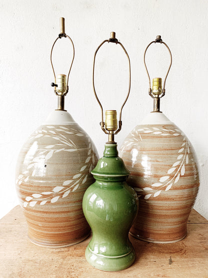 Vintage Green Ceramic lamp