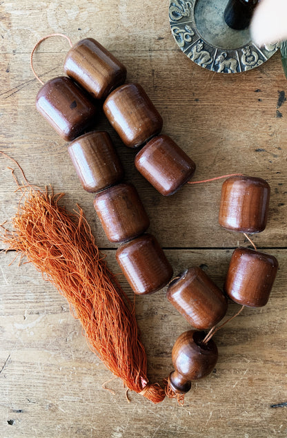 Vintage Extra Large Wood Mala Beads
