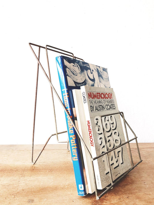 Vintage Mid Century Book Rack
