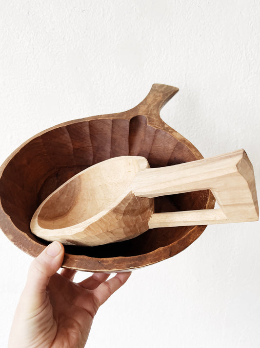 Oversized Primitve Wood Scoop
