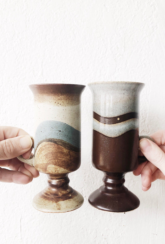 Vintage Otagiri Stoneware Mug Pair