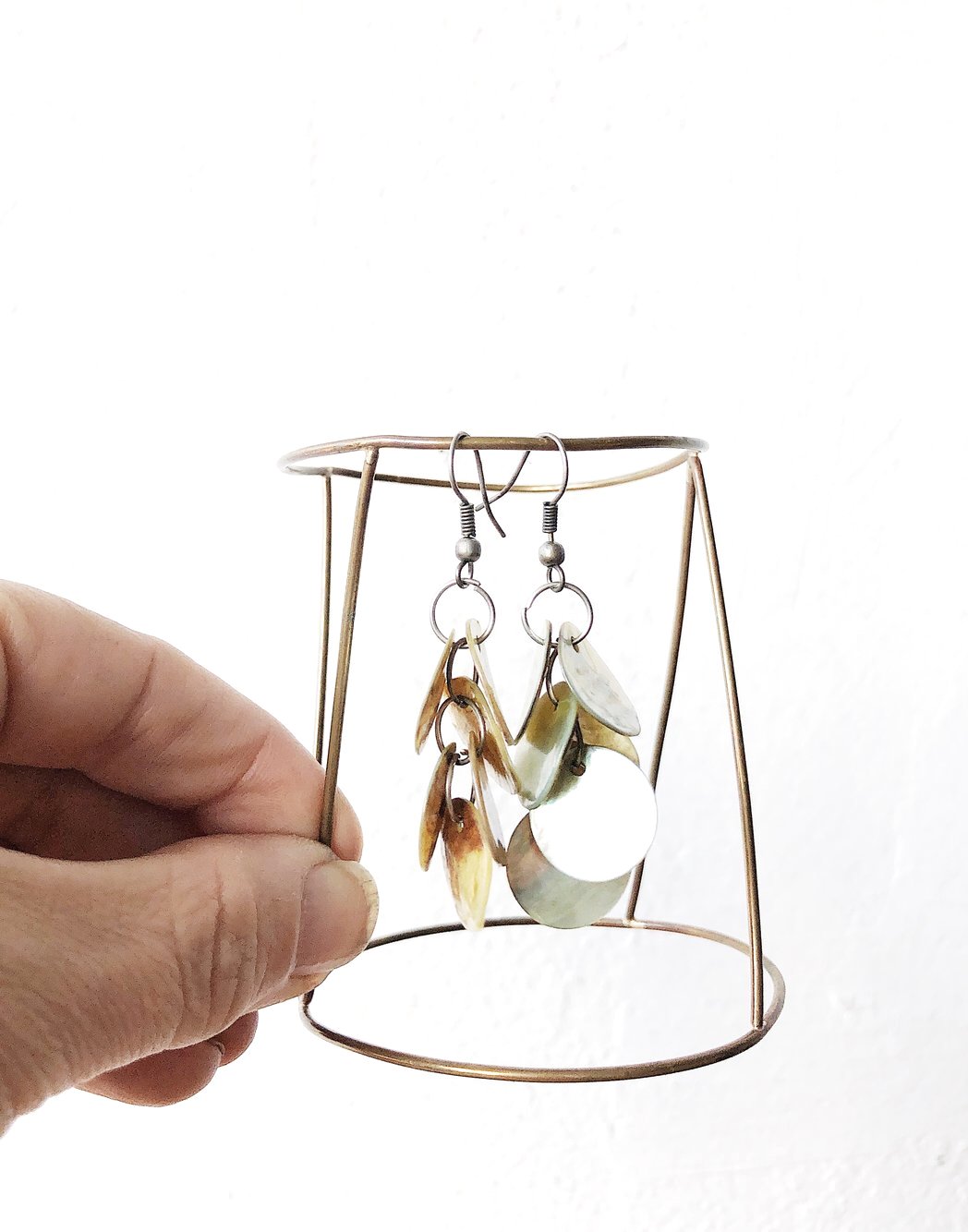 Vintage Abalone Shell Earrings