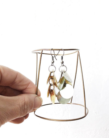 Vintage Abalone Shell Earrings