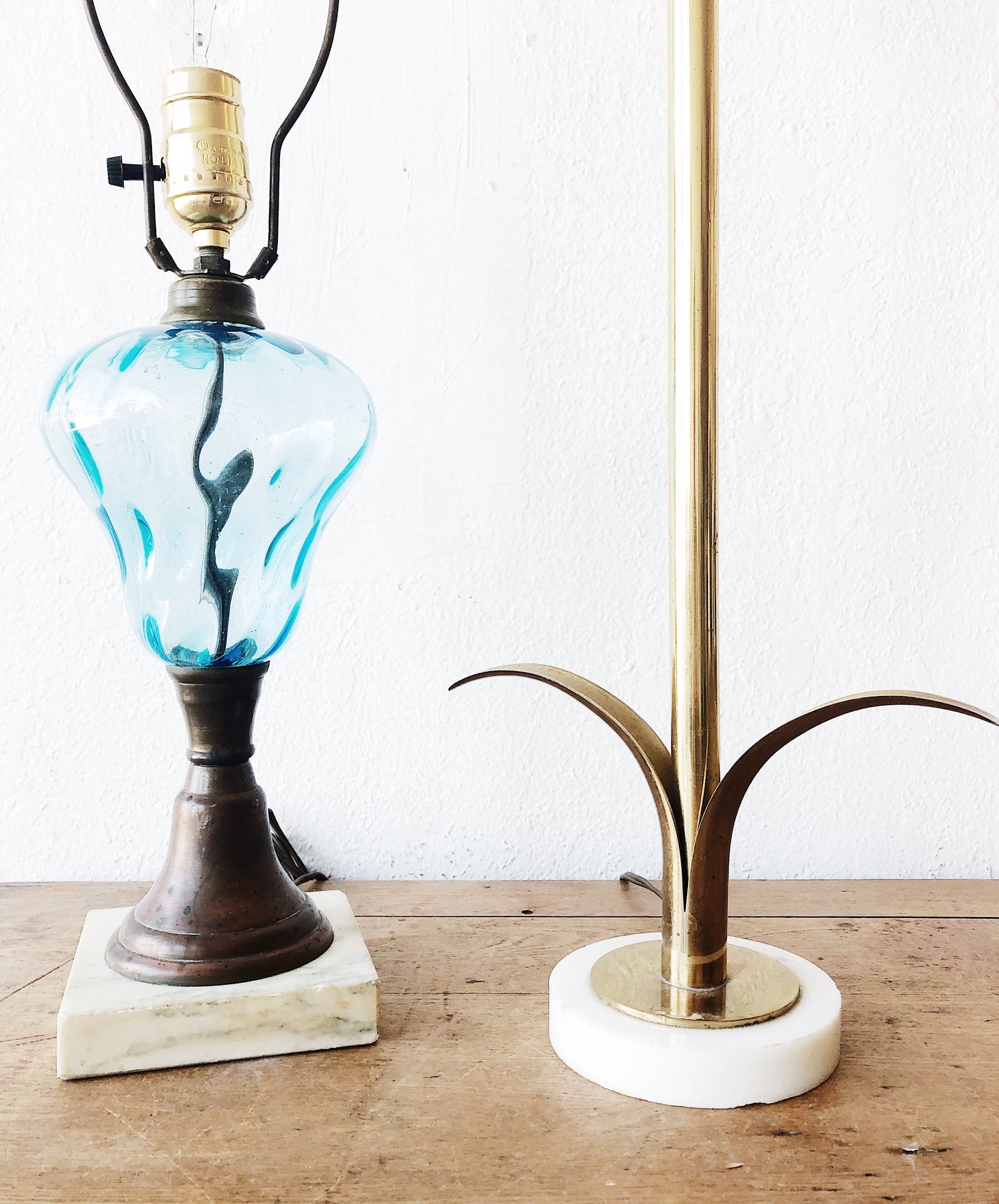 Vintage Mid Century Brass Lamp