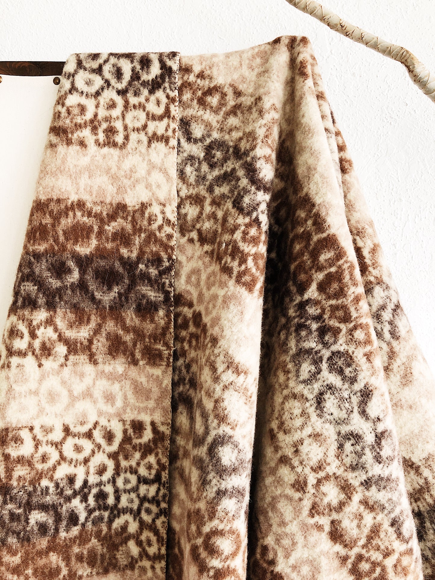 Vintage Alpaca Wool Blanket