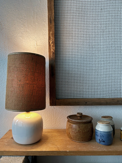 Vintage Ceramic Lamp with Shade