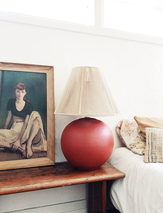 Vintage Ceramic Orb Lamp