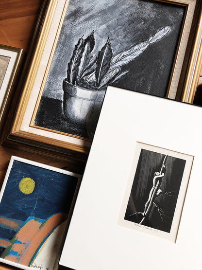 Original Mixed Media Still Life Painting