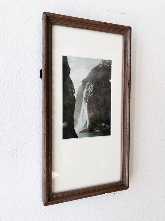 Antique Hand Tinted Waterfall Print