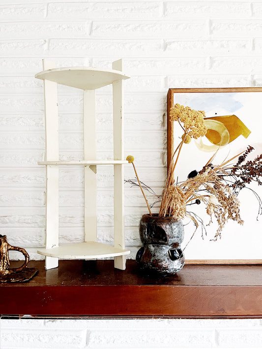 Vintage Folk Corner Shelf