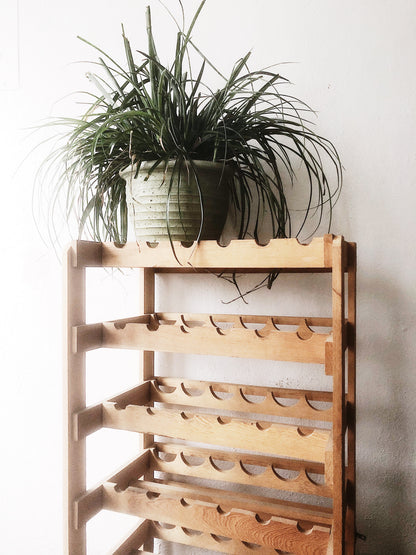 Vintage Handmade Wine Rack
