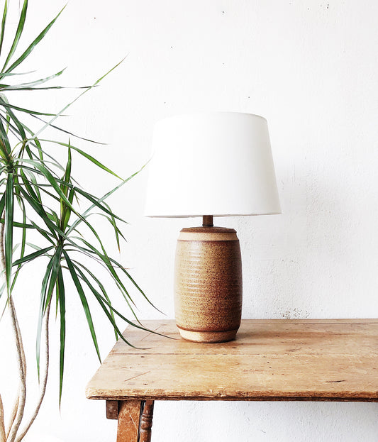 Handmade 1970s Ceramic Lamp
