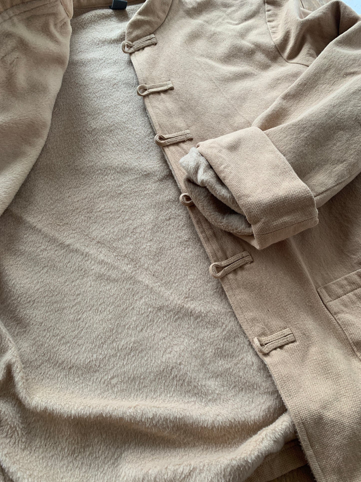 Cotton Fleece Lined Cheongsam Jacket