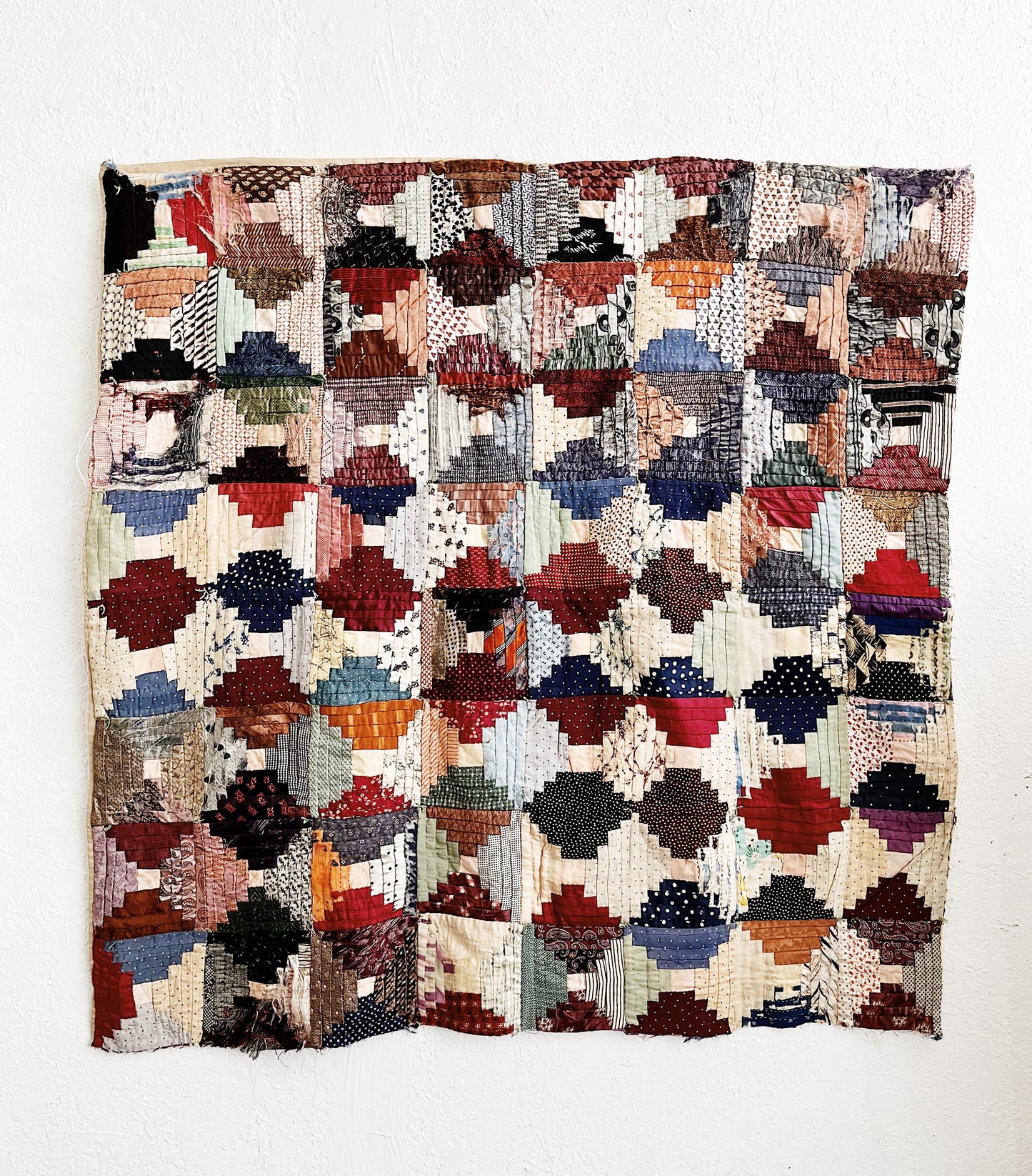 Antique Silk Quilt Hanging