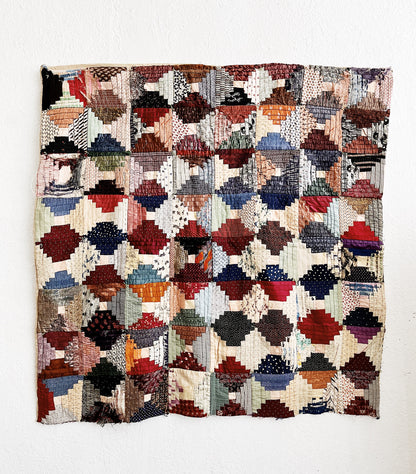 Antique Silk Quilt Hanging