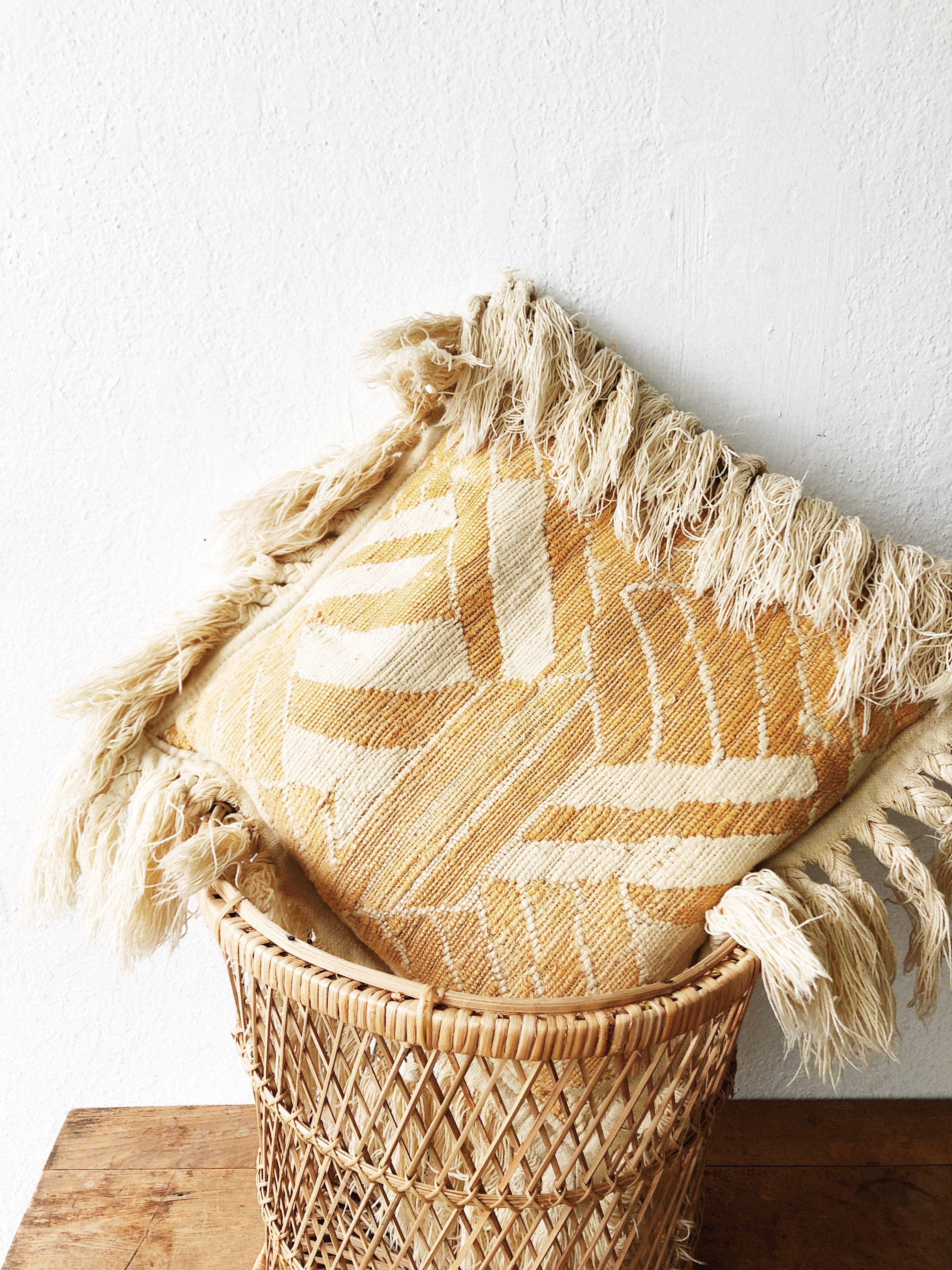 Vintage Indian Cotton Cushion - Thumbnail 3