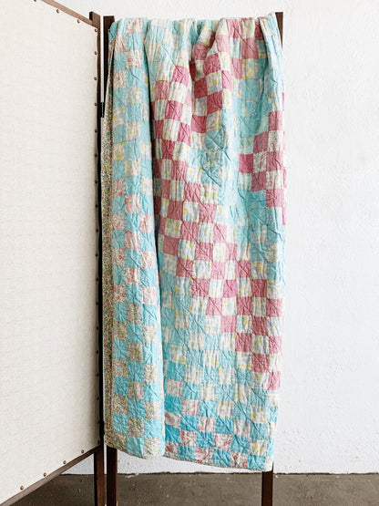 Vintage Handmade Cotton Quilt