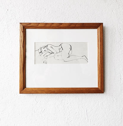 Vintage Mid Century Framed Lithograph