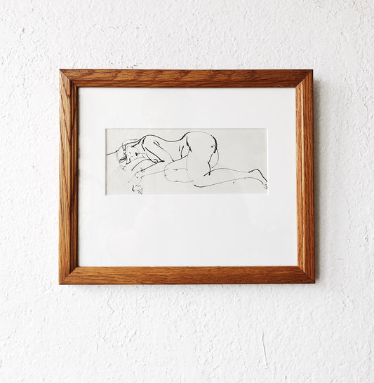 Vintage Mid Century Framed Lithograph