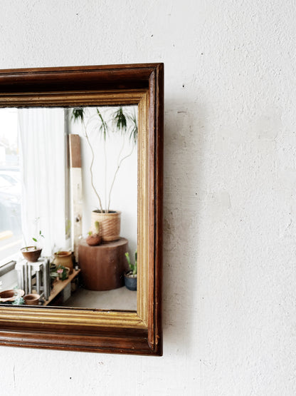 Antique Shadowbox Mirror