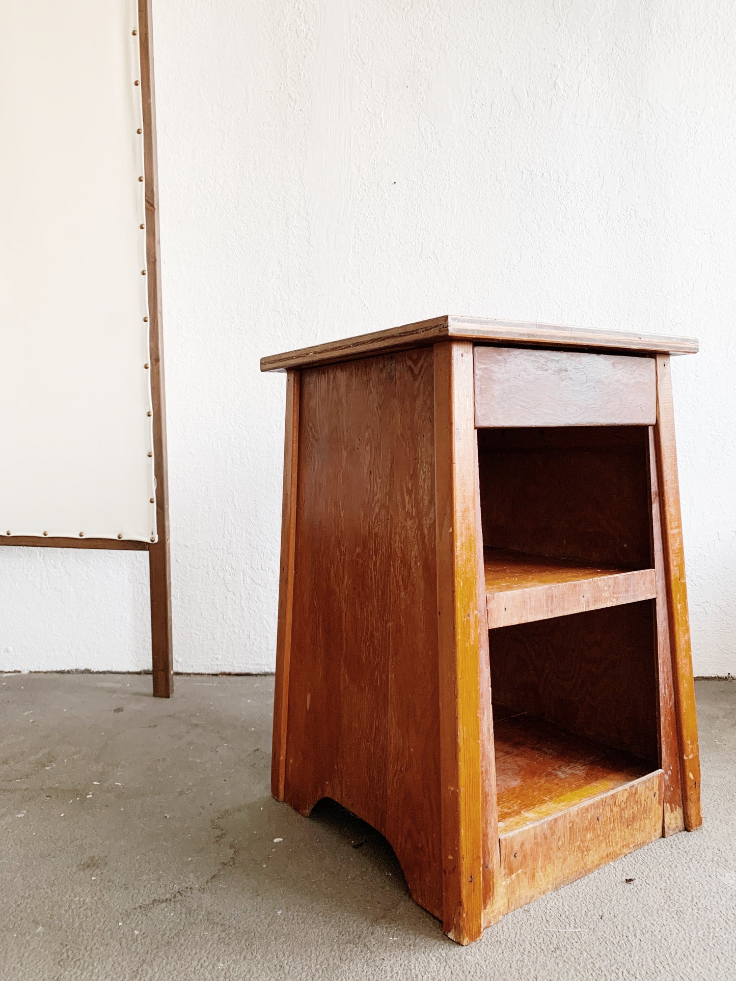 Vintage Handmade Nightstand/ Side Table