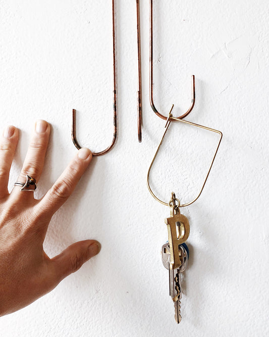 Simple Brass Key Chain - Large