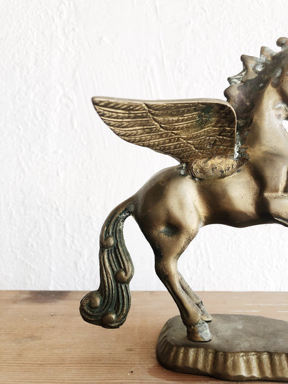 Vintage Solid Brass Pegasus
