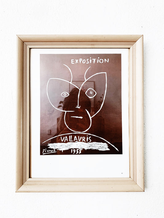 Vintage Framed Picasso Exposition Print