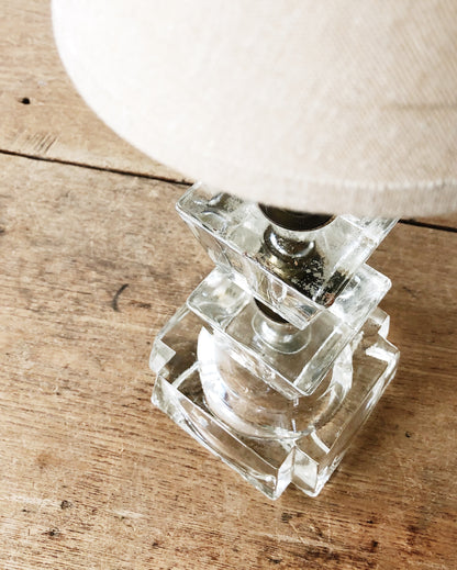 Deco Era Block Glass Lamp