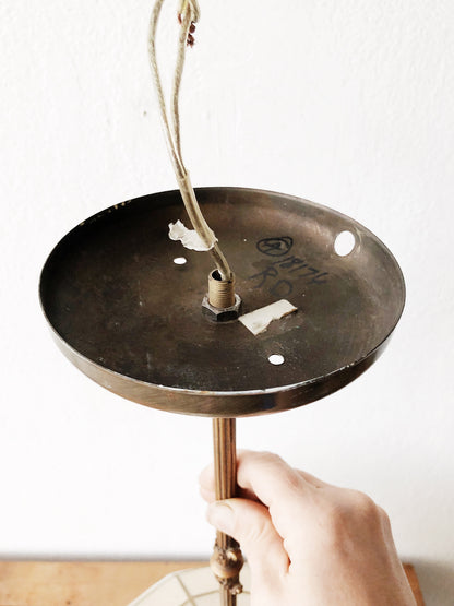 Vintage Capiz Shell Pendant Lamp