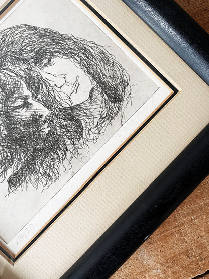 Vintage John Berg Etching