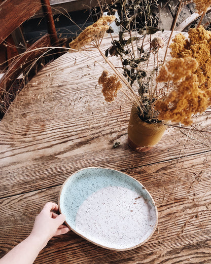 Handmade Freeform Ceramic Platter