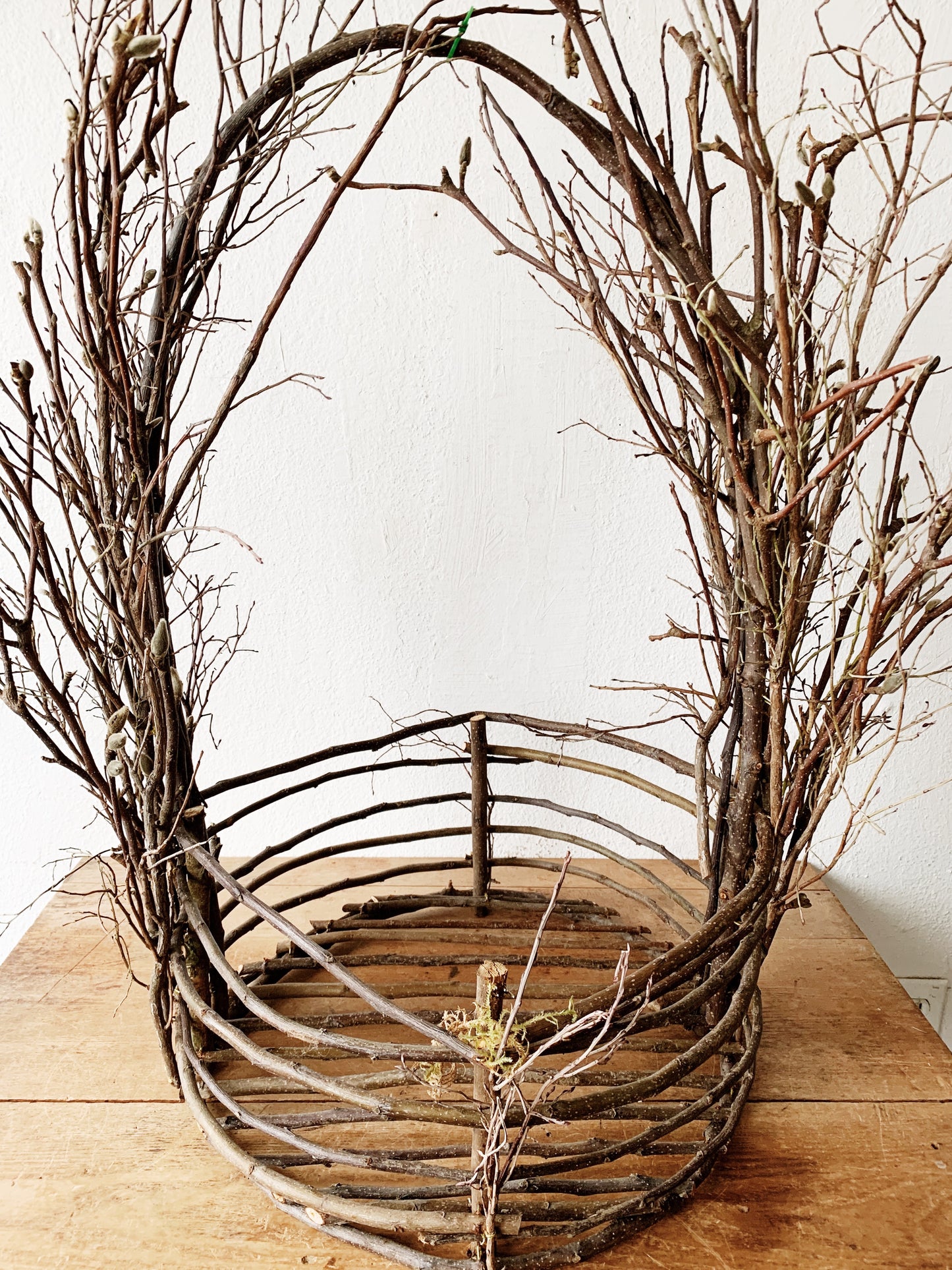 Huge Handmade Willow Basket