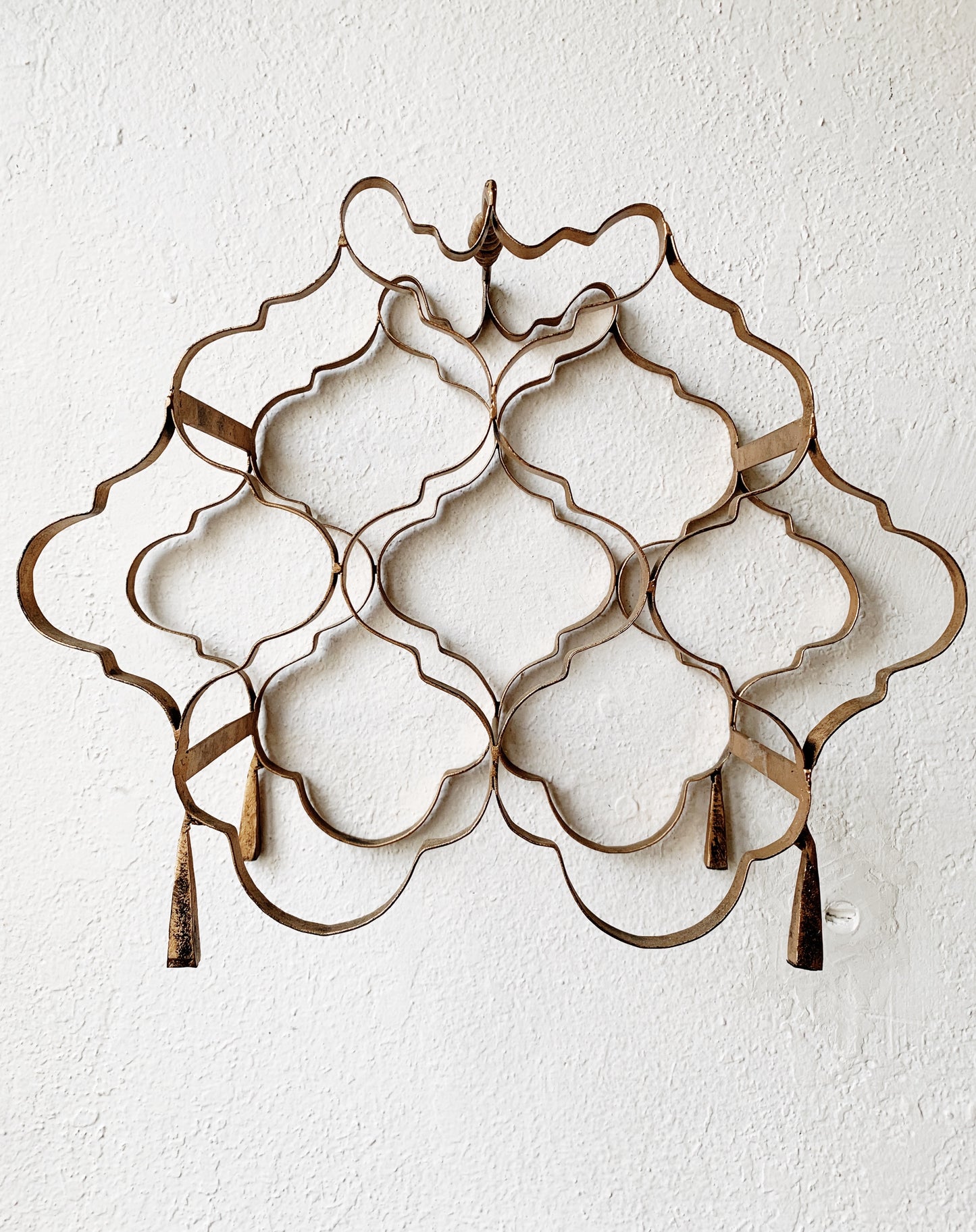 Vintage Metal Wine Rack