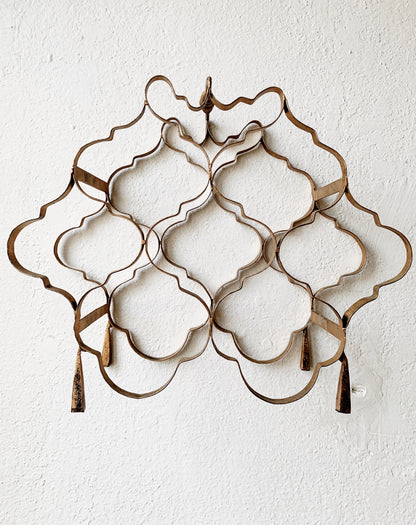 Vintage Metal Wine Rack