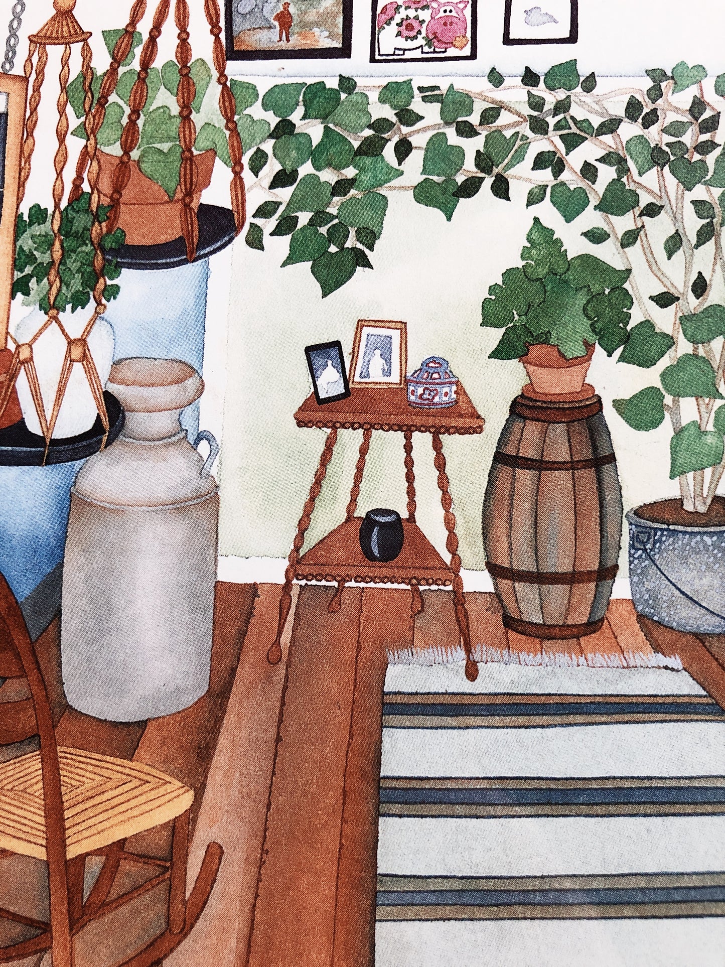 Vintage Original Cabin Print