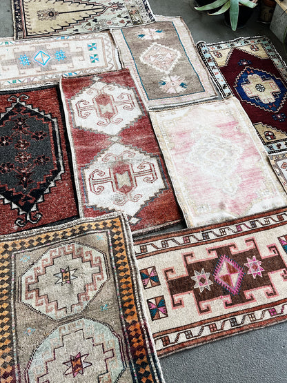 Vintage Turkish Mini Rug
