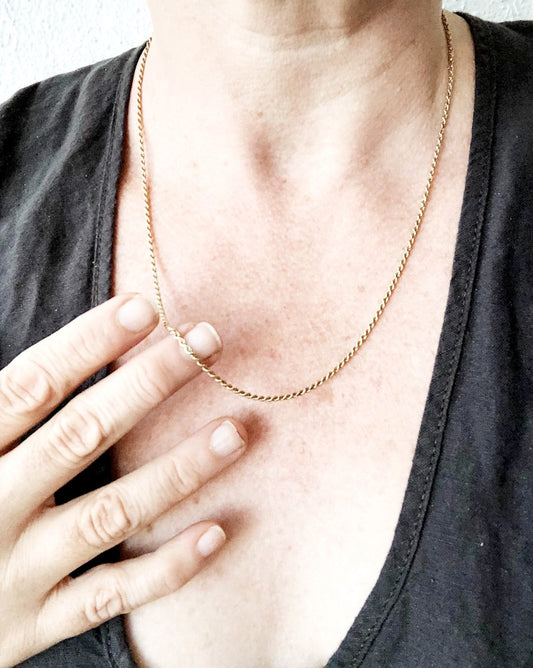 Vintage 14k Rope Chain