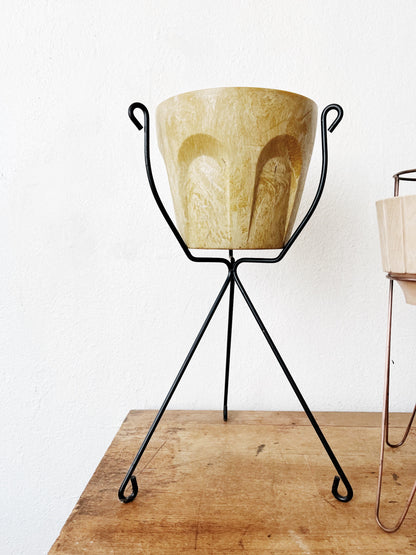 Mid Century Planters and Stands