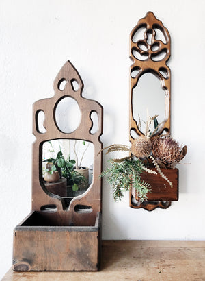 Vintage Mirrored Wall Planter