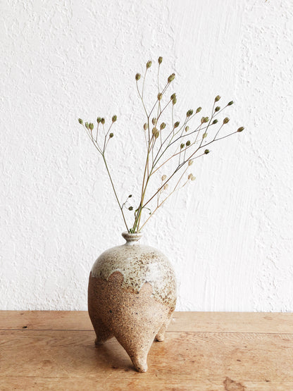 Vintage Handmade Footed Weed Pot