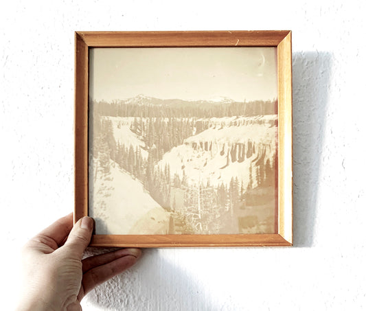Vintage Framed Landscape Photo