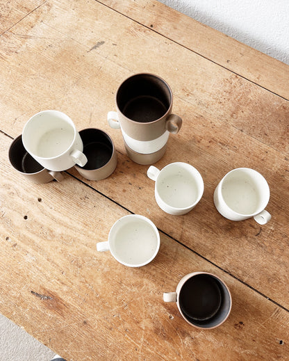 Stackable Ceramic Coffee Cups by Ozu