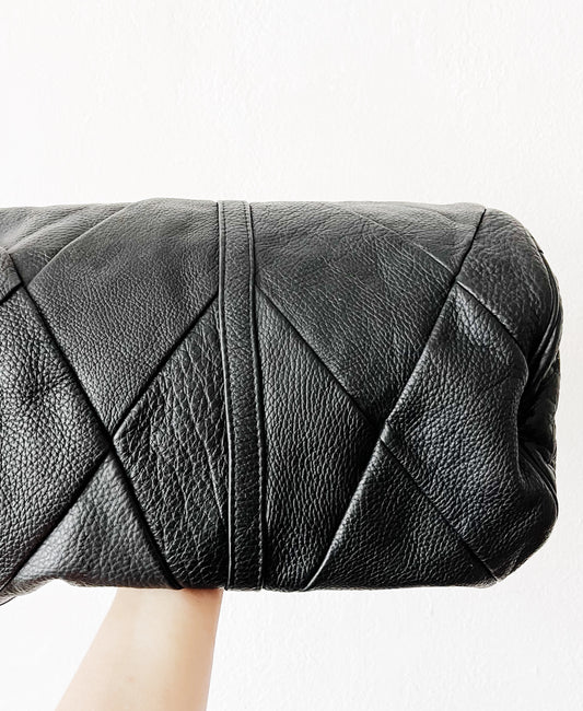Extra Large Leather Dopp Duffel Bag