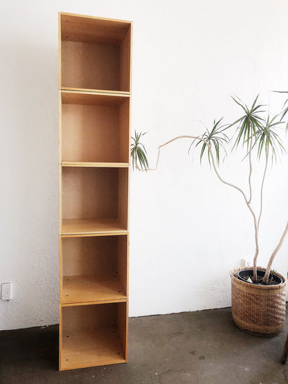 Blond Wood Storage Cube